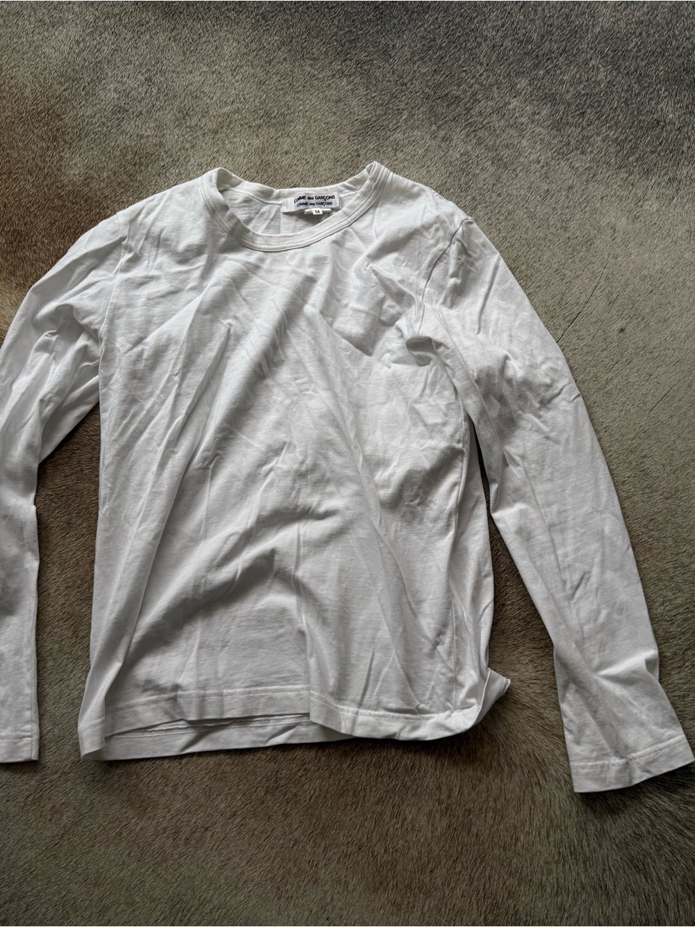 Comme des Garcons White Crewneck Tee